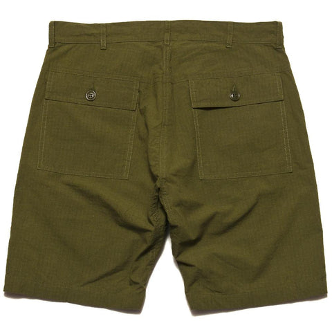 Battenwear Trek Shorts Olive at shoplostfound in Toronto, front