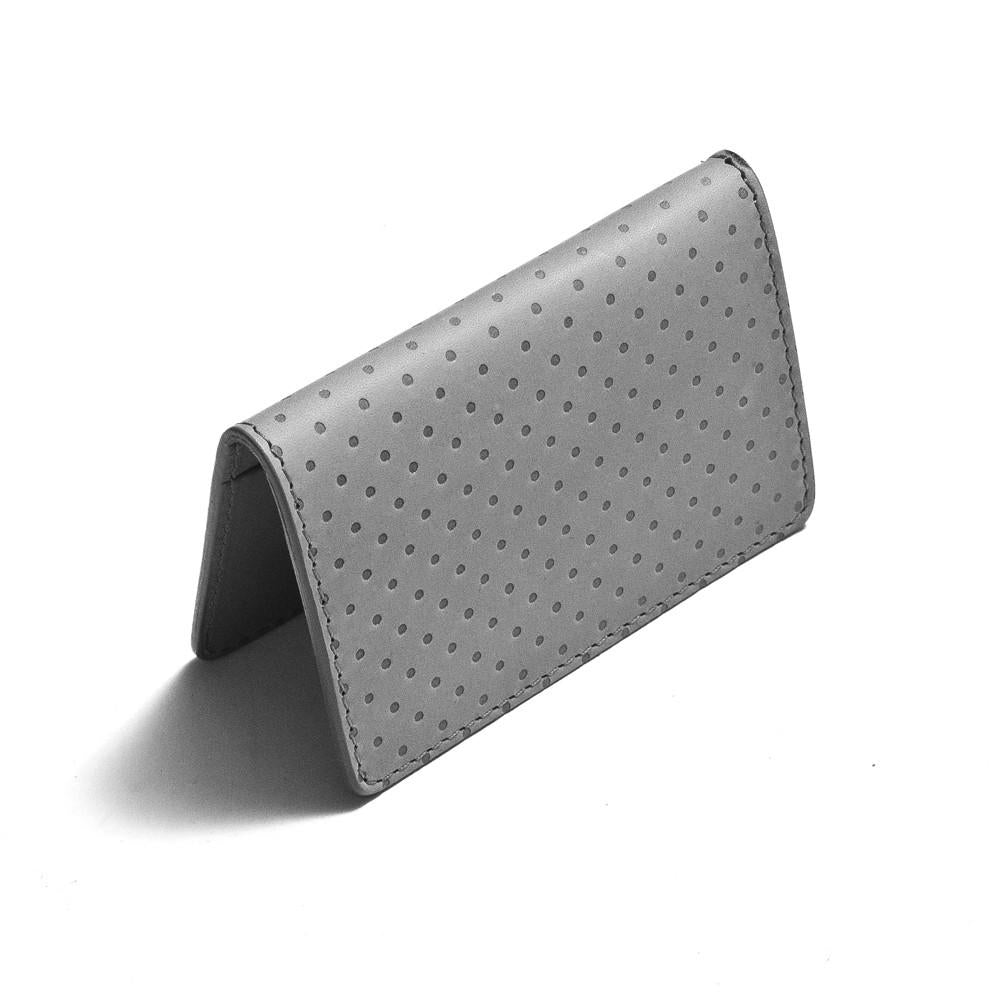Campbell Cole Simple Card Wallet Grey at shoplostfound in Toronto, front
