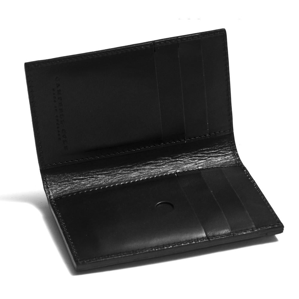 Campbell Cole Simple Slim Wallet Black at shoplostfound in Toronto, open