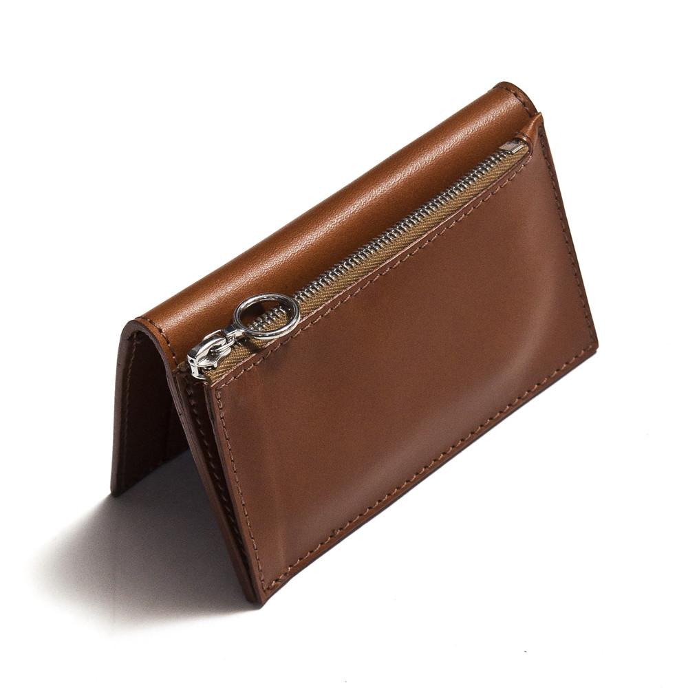 Campbell Cole Simple Slim Wallet Tan at shoplostfound in Toronto, front