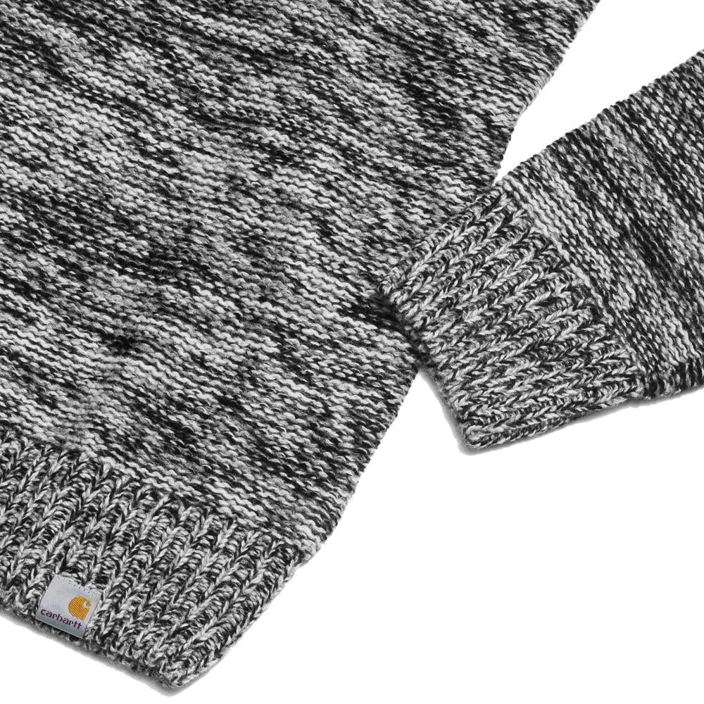 Carhartt W.I.P. Accent Sweater Black/Grey Heather at shoplostfound in Toronto, cuff