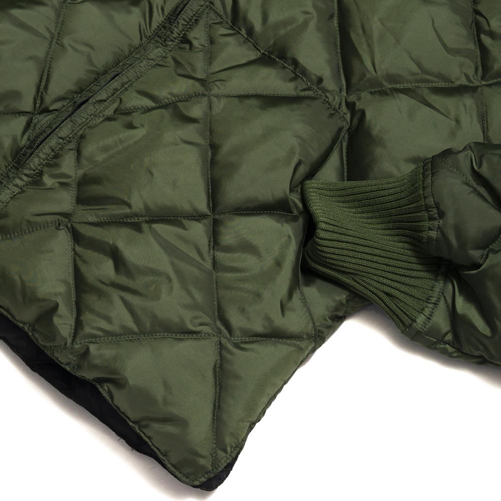 Crescent Down Works Diagonal Quilted Sweater Olive/Black