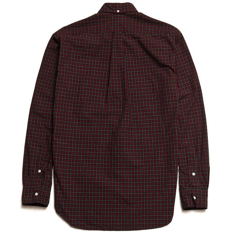 Gitman Vintage Bros. Long Sleeve Archive Mini Tartan Shirt Burgundy