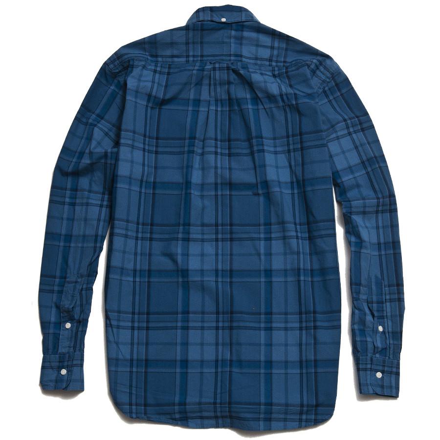 Gitman Vintage Bros. Long Sleeve Blue Brushed Poplin