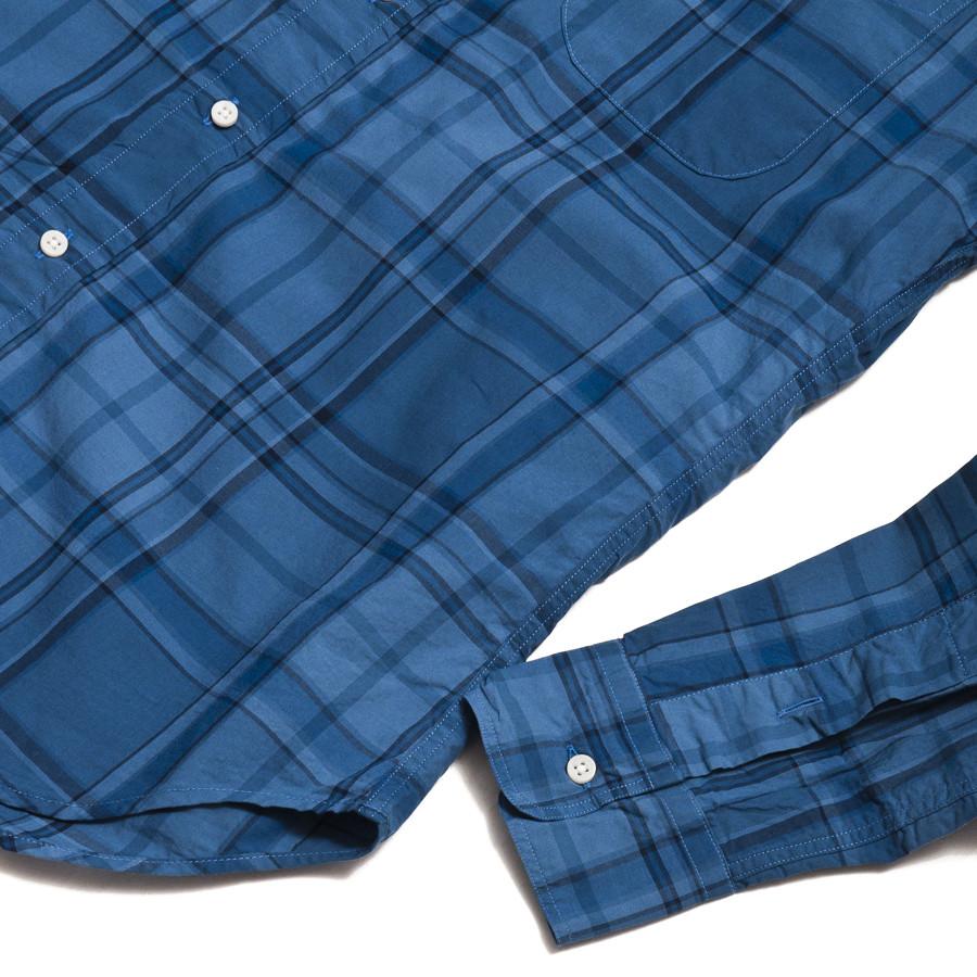 Gitman Vintage Bros. Long Sleeve Blue Brushed Poplin