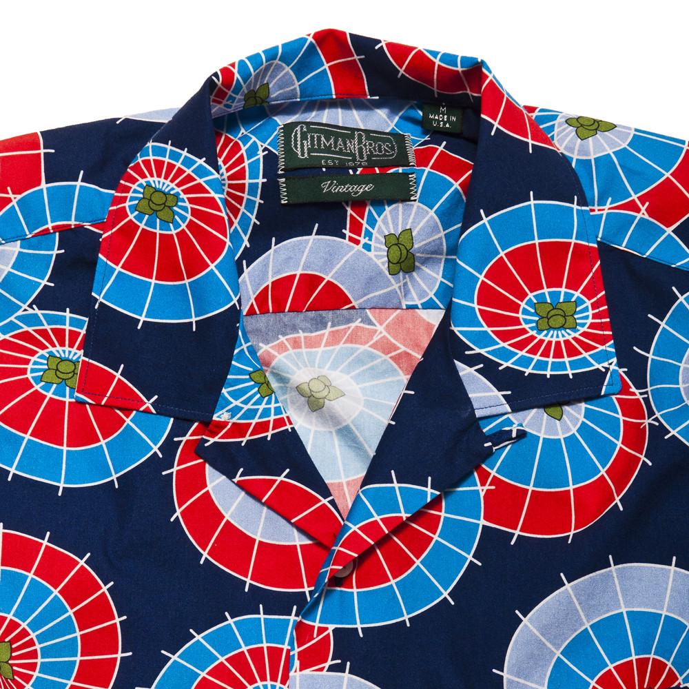 Gitman Vintage Bros. Paper Umbrella Print Camp Shirt