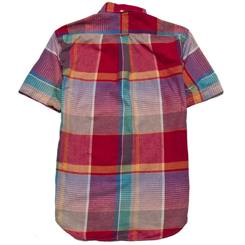 Gitman Vintage Bros. Pink Big Madras Check Short Sleeve Shirt