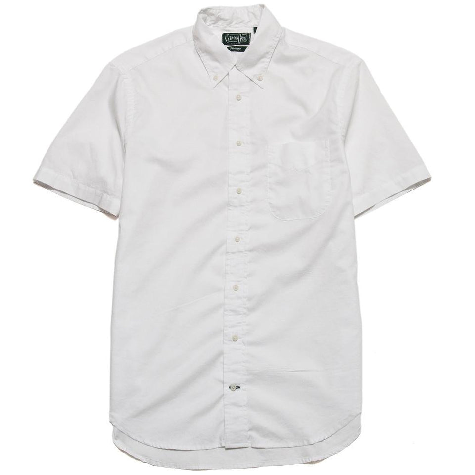 Gitman Vintage Bros. White Zephyr Short Sleeve Shirt