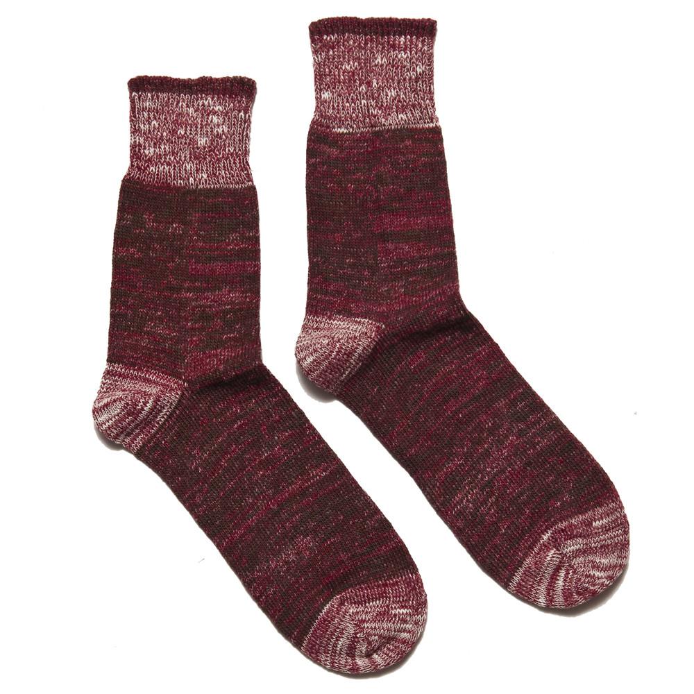 Homespun Dustbowl Work Sock Cranberry