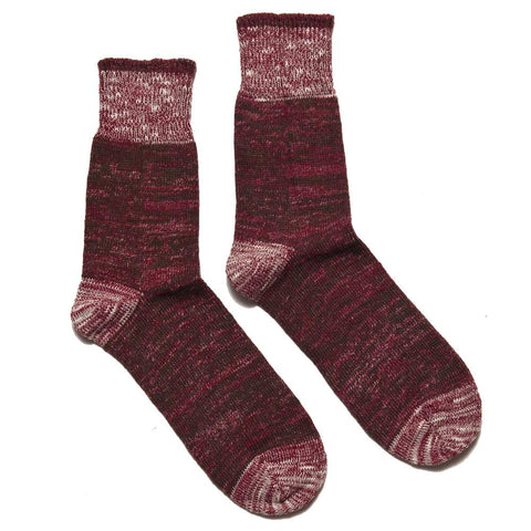 Homespun Dustbowl Work Sock Cranberry
