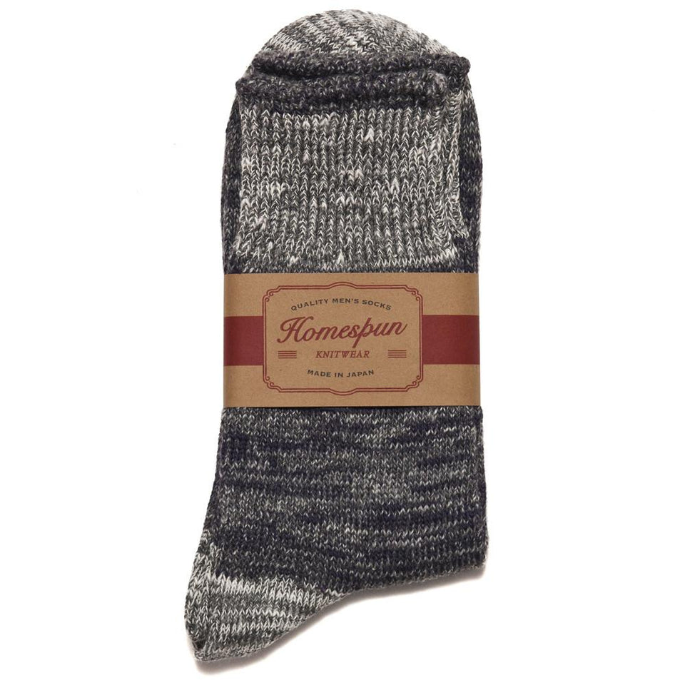 Homespun Dustbowl Work Sock Eggplant