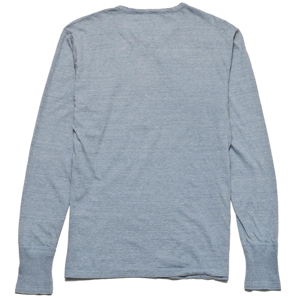 Homespun Standard Henley Mock Twist Chambray