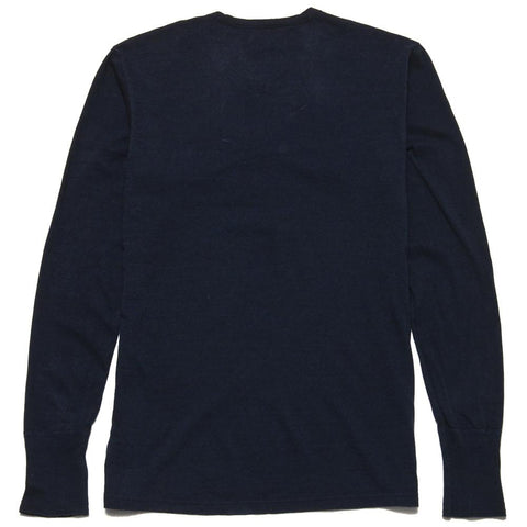 Homespun Standard Henley Mock Twist Indigo