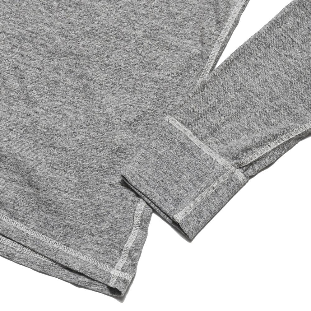 National Athletic Goods Long Sleeve Gym Tee Mid Grey at shoplostfound in Toronto, hem and cuff