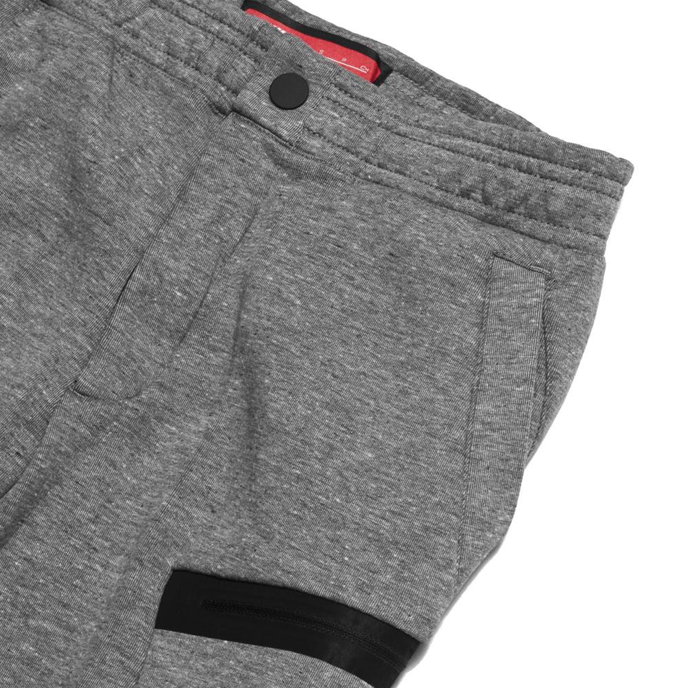 Nike Sportswear Tech Fleece Cropped Pants Carbon Heather 805218-091 at shoplostfound in Toronto, waist