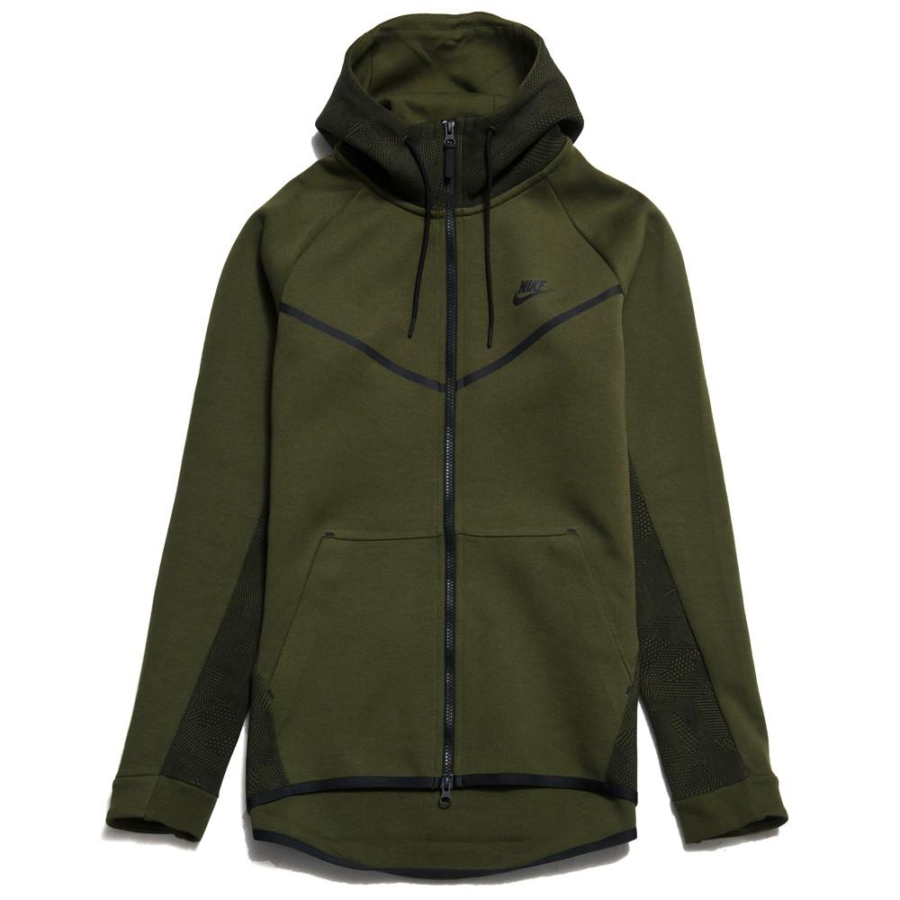 Nike Sportswear Tech Fleece Windrunner Legion Green 836422-387 at shoplostfound in Toronto, front
