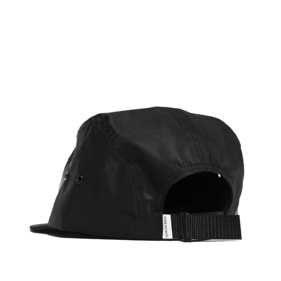 Norse Projects 5 Panel Nylon Cap Black at shoplostfound, back