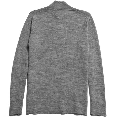 Norse Projects Fjord Compact Merino Light Grey Melange at shoplostfound in Toronto, front