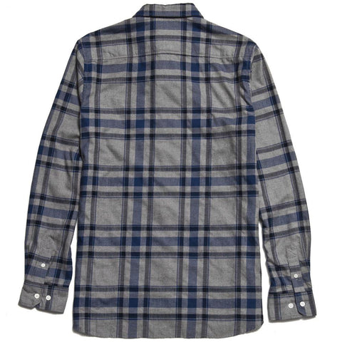 Norse Projects Hans Brushed Check Broken Grey at shoplostfound in Toronto, front