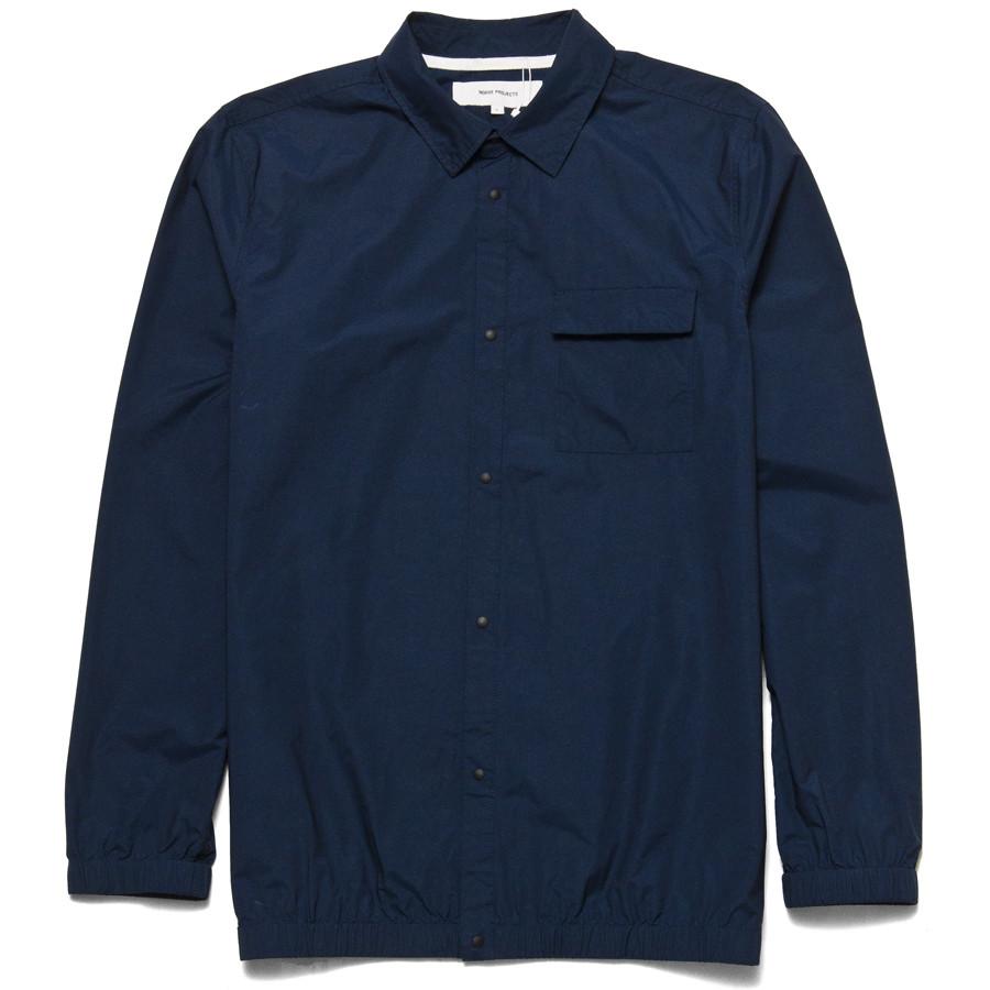 Norse Projects Jens Crisp Cotton Navy