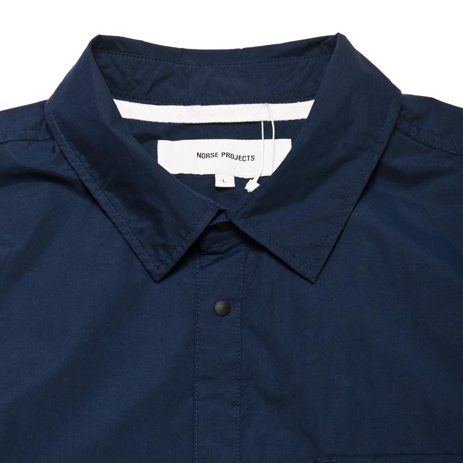 Norse Projects Jens Crisp Cotton Navy