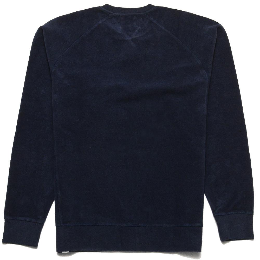 Norse Projects Ketel Solid Brushed Navy at shoplostfound, back