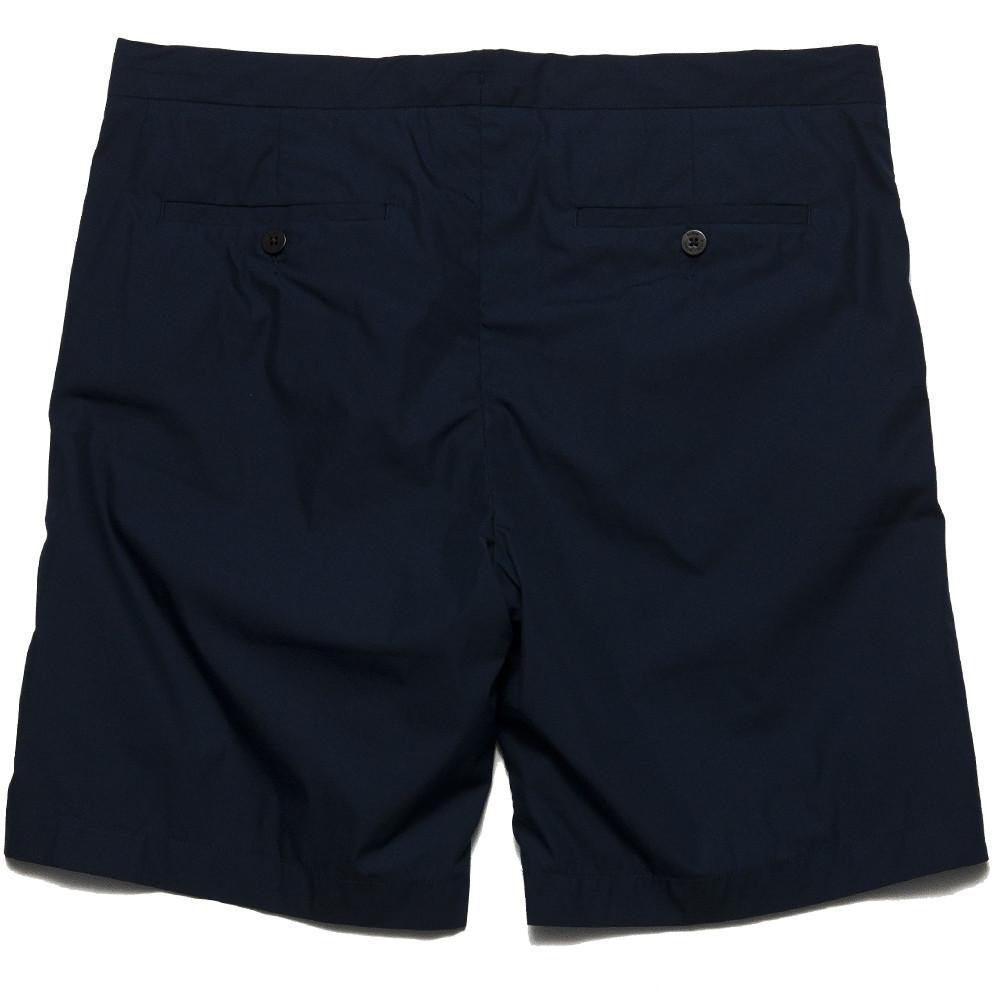 Norse Projects Regin Poplin Shorts Navy at shoplostfound, back