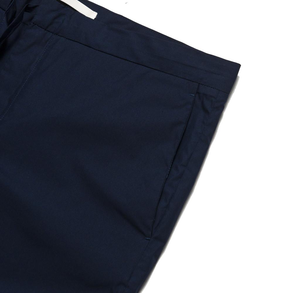 Norse Projects Regin Poplin Shorts Navy at shoplostfound, detail