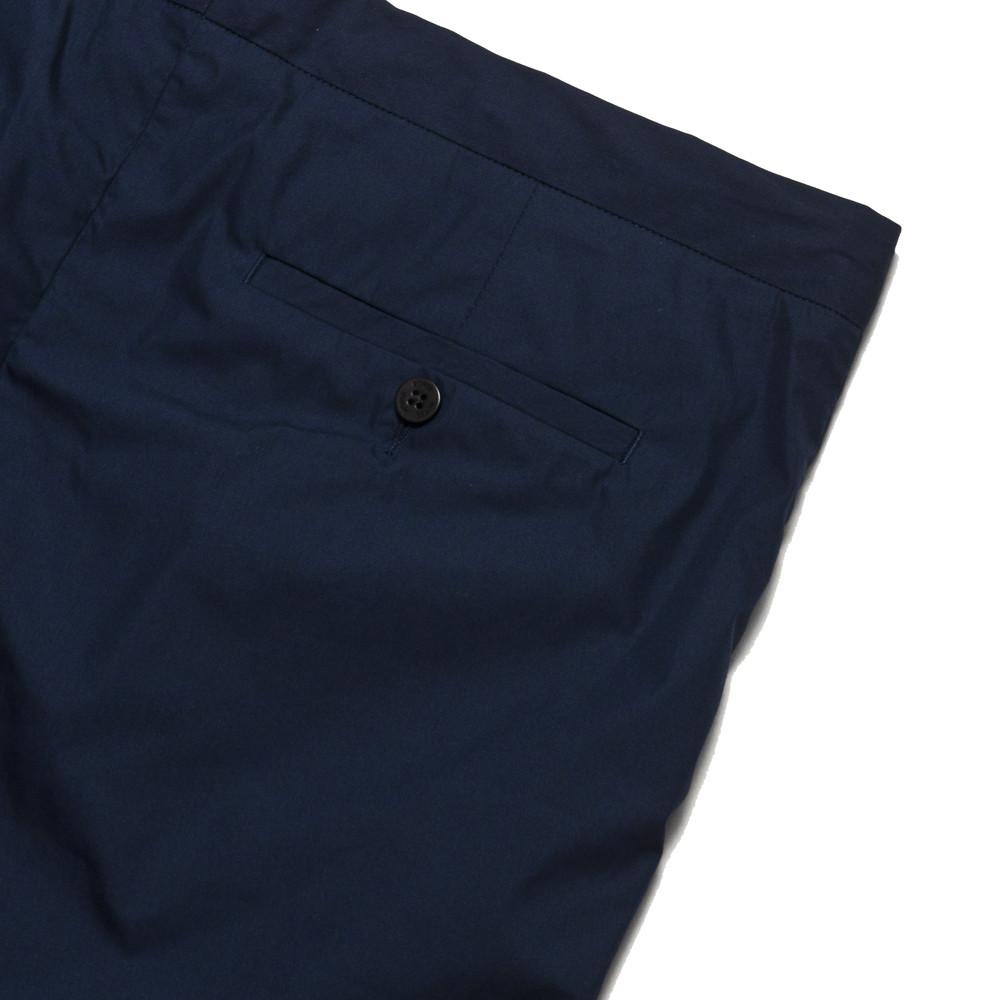 Norse Projects Regin Poplin Shorts Navy at shoplostfound, pocket