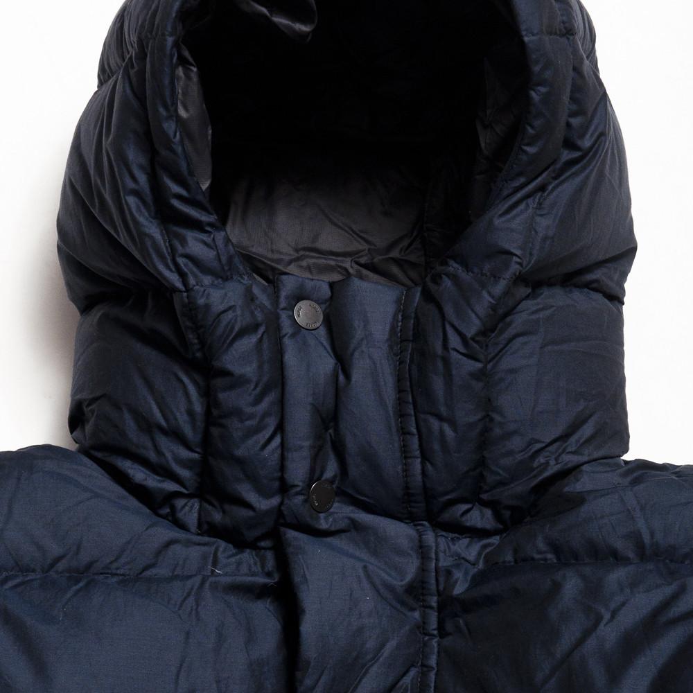 Norse Projects Willum Down Poplin 2.0 Dark Navy at shoplostfound in Toronto, hooded collar