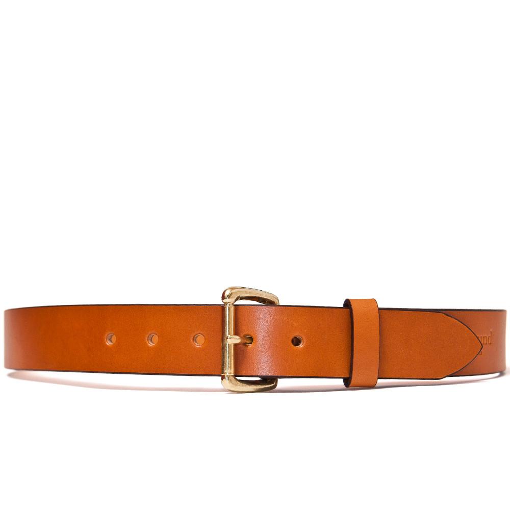 Lost & Found Saddle Tan/Brass Belt