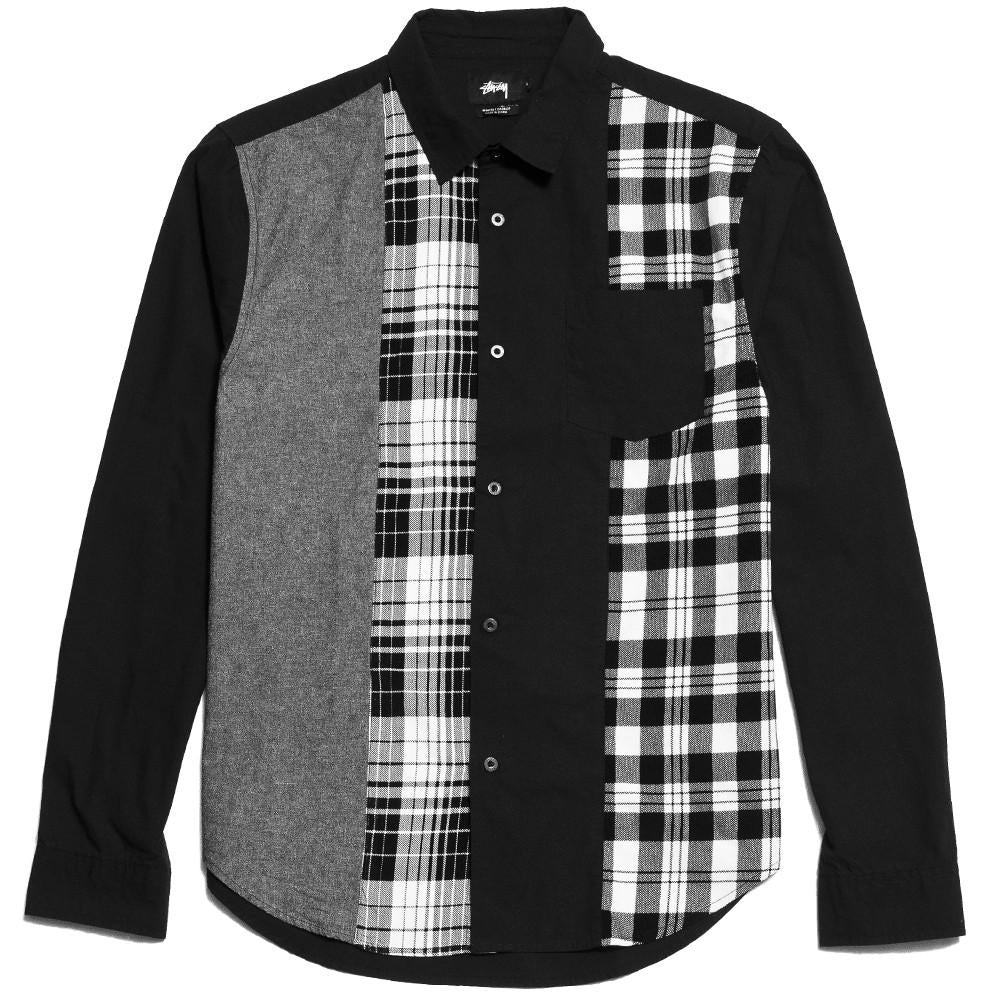 Stüssy Mixed Panel Shirt Black