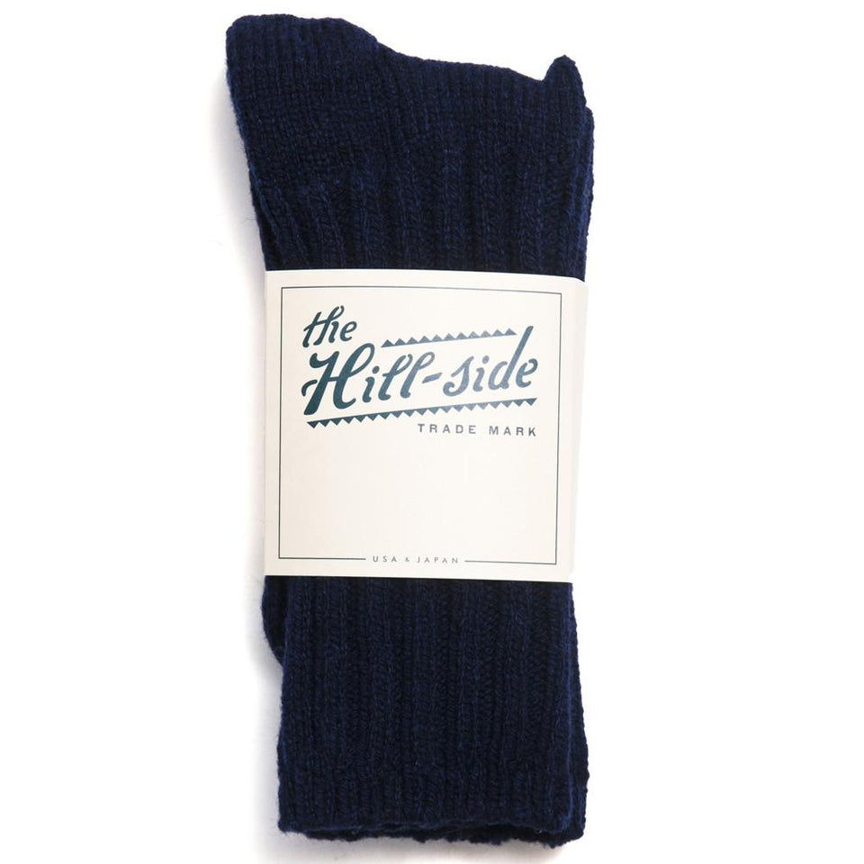 The Hill-side SX5-01 Merino Wool Ragg Socks Navy
