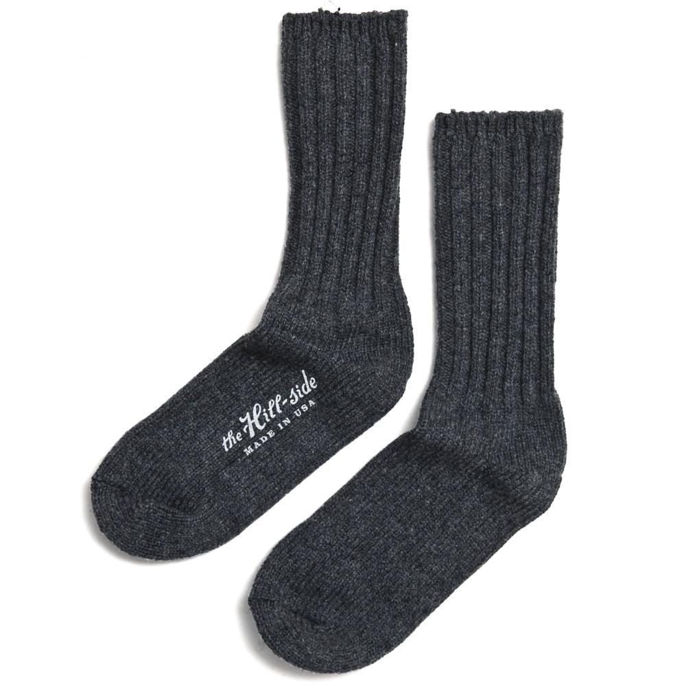 The Hill-side SX5-02 Merino Wool Ragg Socks Charcoal