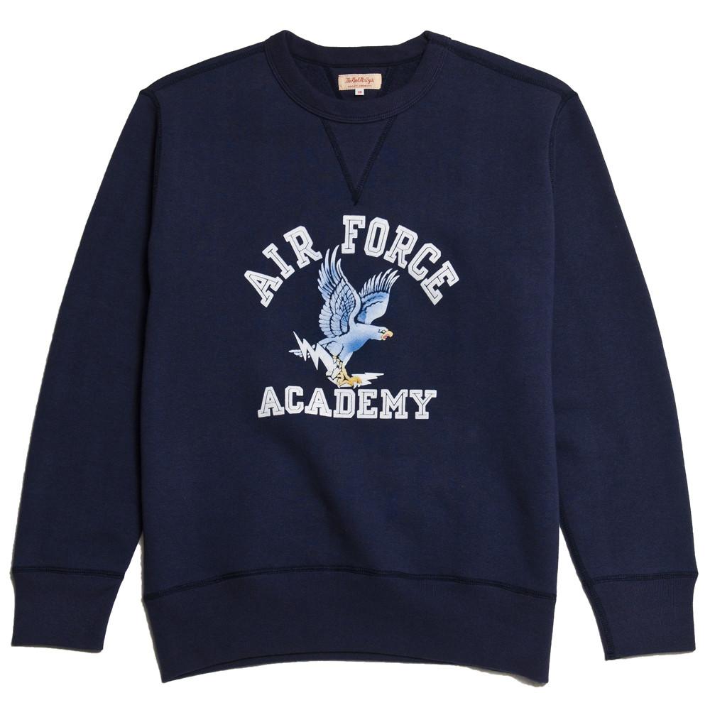 The Real McCoy’s Air Force Academy Sweatshirt Navy MC16105 at shoplostfound in Toronto, front