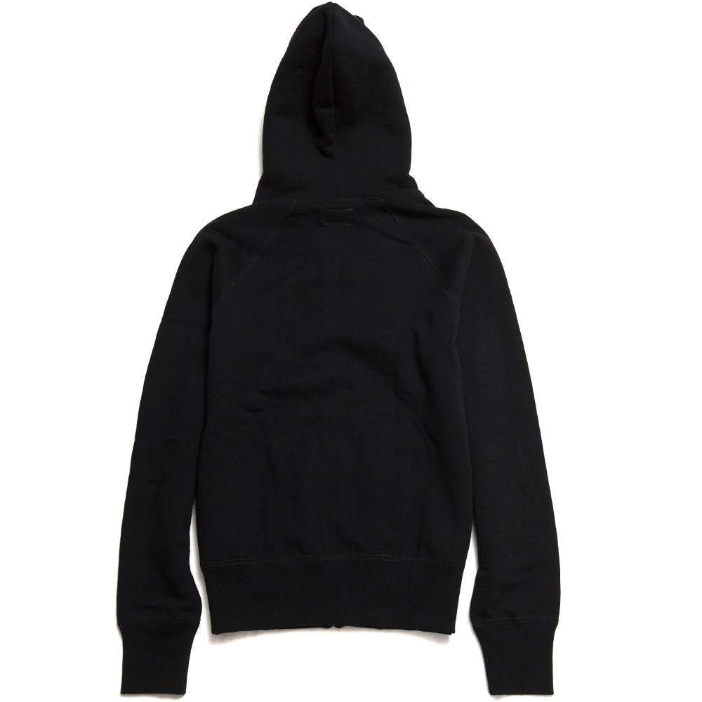 The Real McCoy’s Joe McCoy MC14112 Full Zip Hooded Sweat Black at shoplostfound in Toronto, back