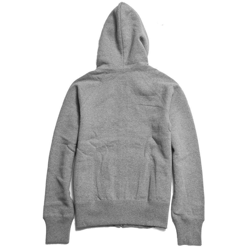 The Real McCoy’s Joe McCoy MC14112 Full Zip Hooded Sweat Grey at shoplostfound in Toronto, back