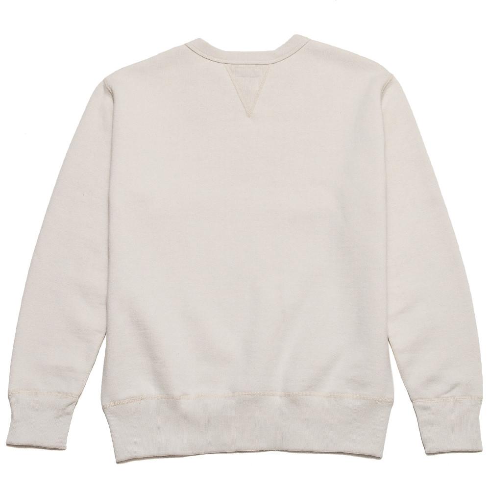 The Real McCoy’s Loopwheel Crewneck Sweatshirt Milk MC13111 at shoplostfound in Toronto, back