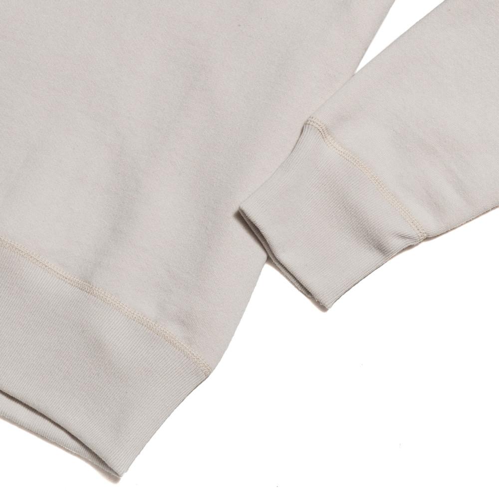 The Real McCoy’s Loopwheel Crewneck Sweatshirt Milk MC13111 at shoplostfound in Toronto, hem