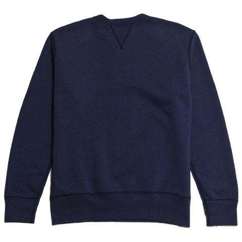 The Real McCoy’s Loopwheel Crewneck Sweatshirt Navy MC13111 at shoplostfound in Toronto, front
