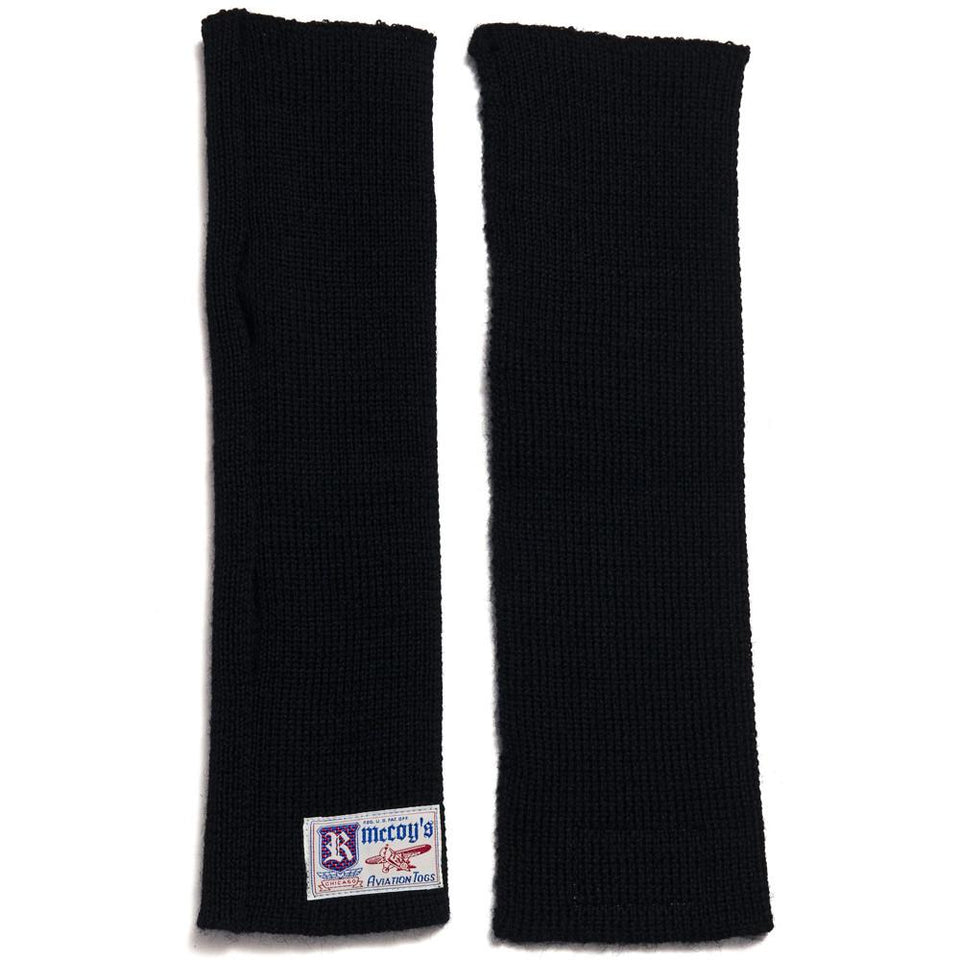 The Real McCoy’s MA16104 Wool Wristlet Black at shoplostfound in Toronto, front