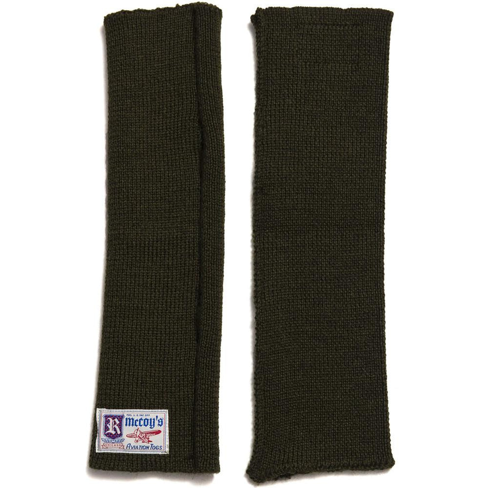 The Real McCoy’s MA16104 Wool Wristlet Olive at shoplostfound in Toronto, front