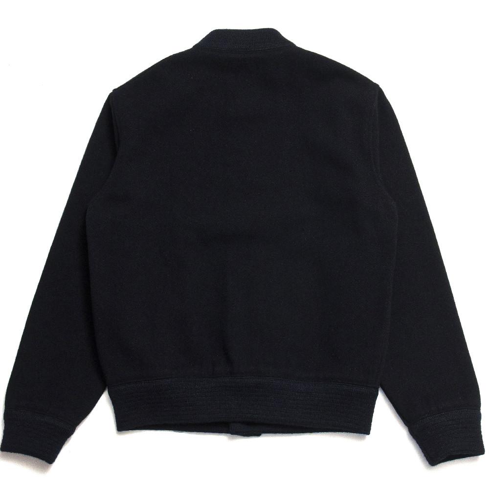 The Real McCoy’s MJ16143 Joe McCoy Wool Athletic Jacket Navy at shoplostfound in Toronto, back