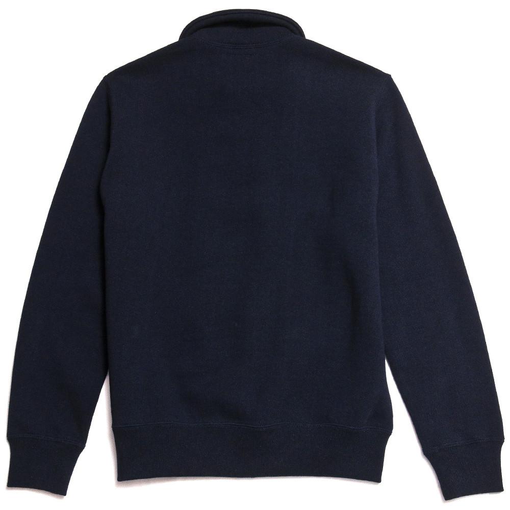 The Real McCoy’s USAAF 1/4 Zip Sweatshirt (Stencil) Navy MC16102 at shoplostfound in Toronto, back