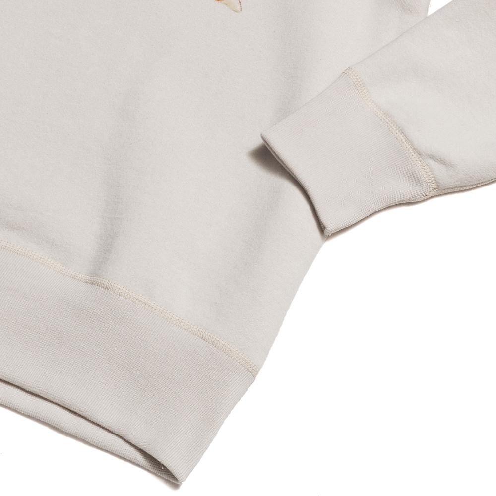 The Real McCoy’s Vargas Girl Sweatshirt Hello Sailor! Milk MV16202 at shoplostfound in Toronto, hem