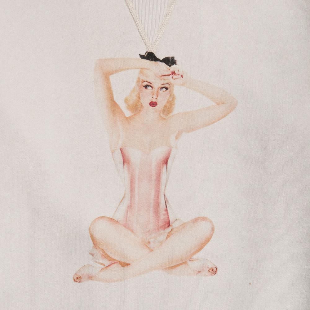 The Real McCoy’s Vargas Girl Sweatshirt Little Darling Milk MV16201 at shoplostfound in Toronto, esquire girl