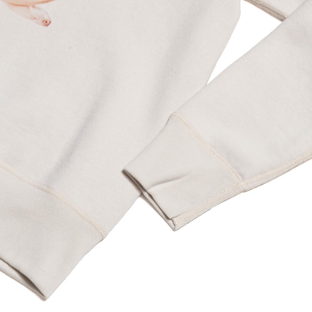 The Real McCoy’s Vargas Girl Sweatshirt Little Darling Milk MV16201 at shoplostfound in Toronto, hem