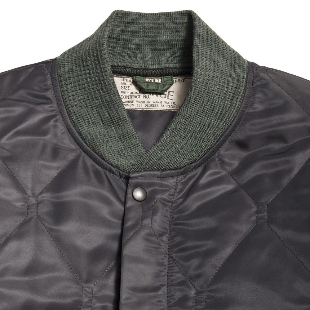 The Real McCoy's MJ16114 CWU 9/P Lining Jacket Sage at shoplostfound in Toronto, collar