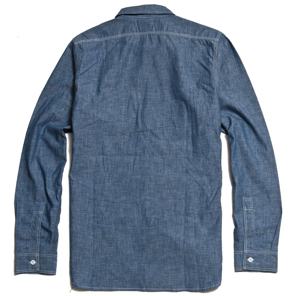 The Real McCoy's MS13035 Long Sleeve 8HU Chambray Serviceman Shirt Lot.232S at shoplostfound in Toronto, back