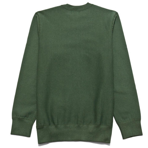 lost & found Gusset Crewneck Sweatshirt Olive at shoplostfound, front